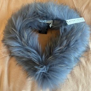 Alice + olivia fur collar